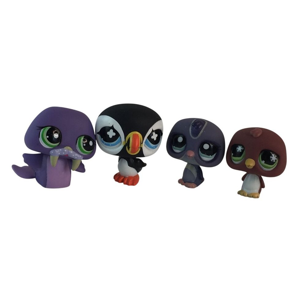 Littlest Pet Shop LPS #1085/#761 Penguin #654 Puffin‎ #1511 Walrus Figures